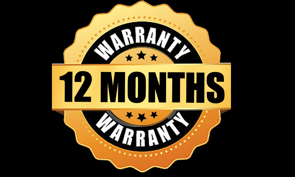 12 Months Warranty Logo